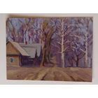 Картон, масло 20Х27