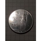 100 лир Италия 1976 год.