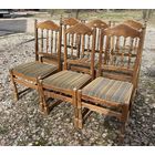 Винтажные Стулья из Бельгии из массива дуба