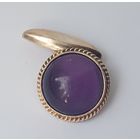 Запонки серебро, проба со звездой СССР,  вес 5,8 гр., клеймо, вставка не пластик. Диаметр 1,8 см. Одна штука