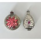 Елочная игрушка домик медальон СССР цена за все К.4