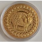 Эксклюзив! Овен Знаки Зодиака, 1 рубль 2009, Cu-Ni, позолота