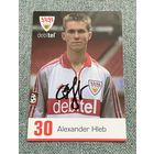 Коллекционная карточка футболист Александр Глеб в форме немецкого клуба Stuttgart / АВТОГРАФ / с 1 РУБЛЯ