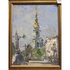 Хмелевский В.В "В Петербурге"Картон, масло, 47х36см.