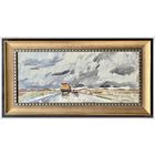 Кубарев В.Г.Засл. худ; 46х89 см.с рамой и 32/75,5 без учета рамы;Большой и красный,или Большой и поменьше