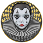 Ниуэ 5 долларов 2023г. "Пьеро". Монета в капсуле; подарочной рамке - футляре; сертификат; коробка. СЕРЕБРО 62,20гр.(2 oz).