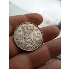 2 1/2 гульдена 1960г Нидерланды серебро