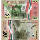 Мексика 20 песо 2023 год UNC (полимер)