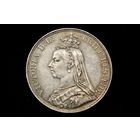 1 крона 1889 г. Великобритания, Виктория. Кабинетная патина, сохран!