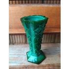 Ваза малахитовой стекло