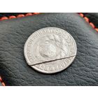 СССР. 15 копеек 1928, серебро. Брак, расслоение заготовки и, как следствие, скол части монеты при чеканке (на ручную доработку не очень похоже). Торг.