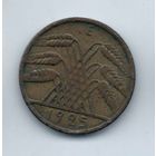 Германское Государство (Веймарская Республика, Германия). 10 рейхспфеннигов 1925 Е (Мульденхюттен, Свободное Государство Саксония).