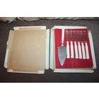 Набор для торта, времён СССР, 7 предметов, состояние на фото.