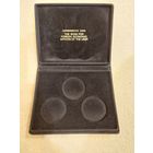 Футляр для монет ЗАМШЕВЫЙ на 3 монеты