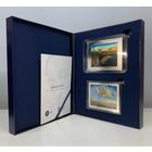 RARE Франция / Испания 400 евро 2021г. "Сальвадор Дали". Монеты в капсулах; подарочном футляре; номерной сертификат; коробка. СЕРЕБРО 2х500гр.
