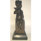 Старинная бронзовая статуэтка.Европа.