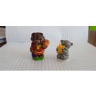 Коллекционные игрушки Киндер сюрприза. Медведи. Колобок, 2006г.- Ландрин, сказка на ладошке (1)