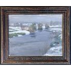 Бялыницкий-Бируля В.К "Ранняя весна", 1910-е гг. Экспертное заключение. Холст на картоне, масло. Размер 40х31.5 см.