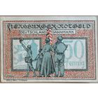 Германия 50 пфеннигов 1920 г Фленсбург ( Flensburg) Grabowski 369.1, aUNC