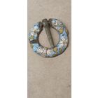 Пряжка старинькая с эмалями.