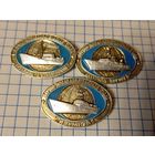 Значки корабли 3шт