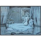 Женщина. Образ, смешанная техника, бумага 2008, Котов Олег