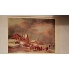 Моленар. Зимний пейзаж. 1956. Издательство Риги