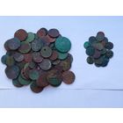 Лот медных "кружков" + баратинки , 360 г , с 1 рубля .