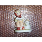 Девочка со снеговиком . Бисквит