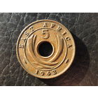 Британская Восточная Африка. 5 центов. 1943. С 20 копеек. Распродажа коллекции. Смотрите другие лоты.