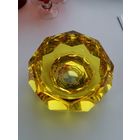 Вазочка, стекло, ЧССР, двухслойное стекло.