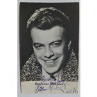 Открытка. Фото. Актёры СССР. Вячеслав Шалевич с автографом