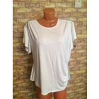 Блуза на 58 размер, вискоза, новая. Очень интересная модель. Турция. С составе есть лайкра. Длина 68 см, ПОгруди 60 см (рукав приспущен), ПОпо низу в нерастянутом состоянии 57 см.