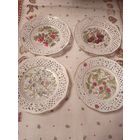 Тарелка из прорезного фарфора. Шуман, Бавария