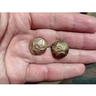 Пуговицы ПОГОННЫЕ РККА солдатские латунь (оригинал) 17мм