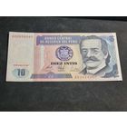 Перу 10 инти 1987 UNC