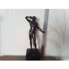 Бронзовая скульптура "Обнаженный фехтовальщик" Немецкий скульптор Eisenberger 1895-1920 год.