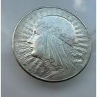 5 злотых 1934 г.  Польша.   Ядвига.  СЕРЕБРО.