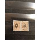 1918 Гражданская война в России Украина УНР Одесса 2 герб пара (3-4)