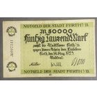 Банкнота 50000 1923 год. Фюрт. Веймарская республика