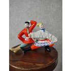 Статуэтка, фигурка фарфоровая плясун и гармонист