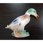 Фигурка  полихромная ,скульптура , птица, селезень, Германия.