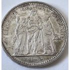 10 франков 1965 год.  Франция. серебро. большая. 25 грамм.