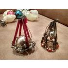 Ёлочные игрушки СССР стеклянные стеклярус поштучно