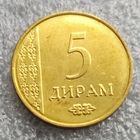 Таджикистан 5 дирамов  2015 г.
