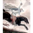 Картина. Дед Астап и Миколка Паровоз. 1989 год. Художник Александрович Виктор Францевич.