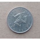 Мэн остров 10 пенсов 1976 год карта острова Трискеле