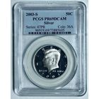50 центов 2003 Кеннеди серебро США pf 69 deep cameo PCGS