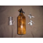 Сифон с дополнительными насадками,подстаканник и стакан с 18 арочными гранями,времён СССР.С рубля