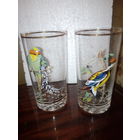 2 стакана БОГЕМИЯ 13СМ ХРУСТАЛЬНОЕ ДНО.